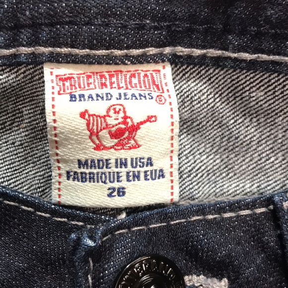 True Religion Vintage Low Rise Skinny Dark Wash Denim Jeans Size 26 | NWOT - Picture 8 of 9